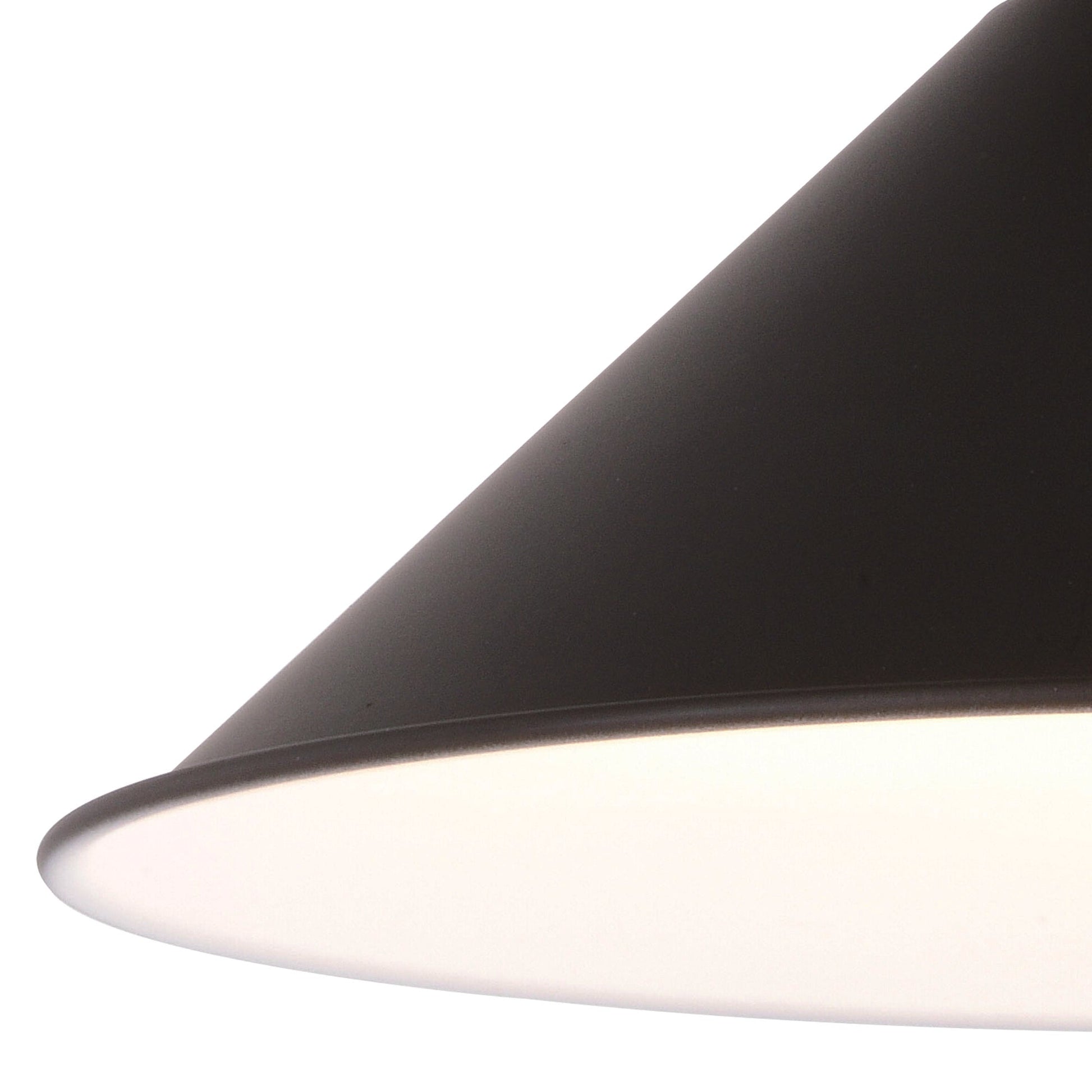 Akron 12 - in. 1 Light Pendant Oil Rubbed Bronze and Matte White - Orvon Lighting