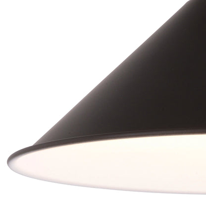 Akron 12 - in. 1 Light Pendant Oil Rubbed Bronze and Matte White - Orvon Lighting