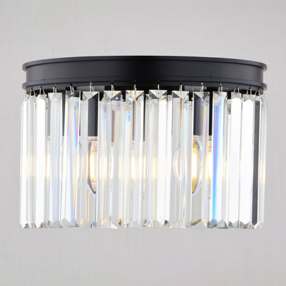 Allerton 12 - in. W 3 Light Flush Mount Matte Black - Orvon Lighting