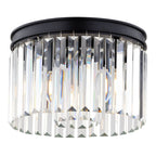 Allerton 12 - in. W 3 Light Flush Mount Matte Black - Orvon Lighting