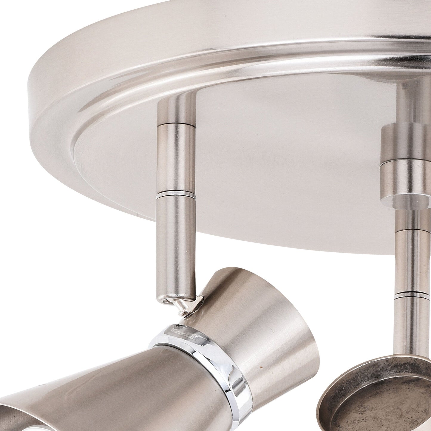 Alto 3L LED Directional Ceiling Light Brushed Nickel and Chrome - Orvon Lighting
