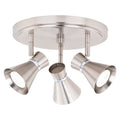 Alto 3L LED Directional Ceiling Light Brushed Nickel and Chrome - Orvon Lighting