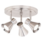 Alto 3L LED Directional Ceiling Light Brushed Nickel and Chrome - Orvon Lighting