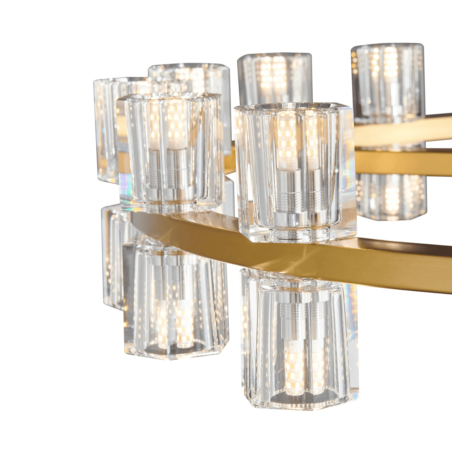 Anderson 36"D Chandelier Crystal and Gold - Orvon Lighting
