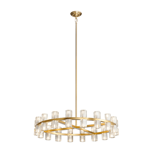 Anderson 36"D Chandelier Crystal and Gold - Orvon Lighting