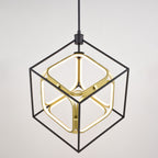Anson 20 - in. LED Pendant Matte Black and Gold - Orvon Lighting