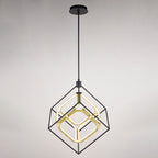 Anson 20 - in. LED Pendant Matte Black and Gold - Orvon Lighting