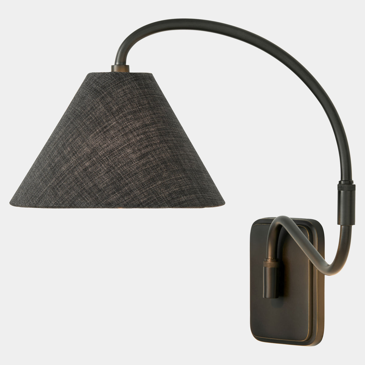 Global Views Swerve Adjustable Wall Sconce – Bronze additional product view