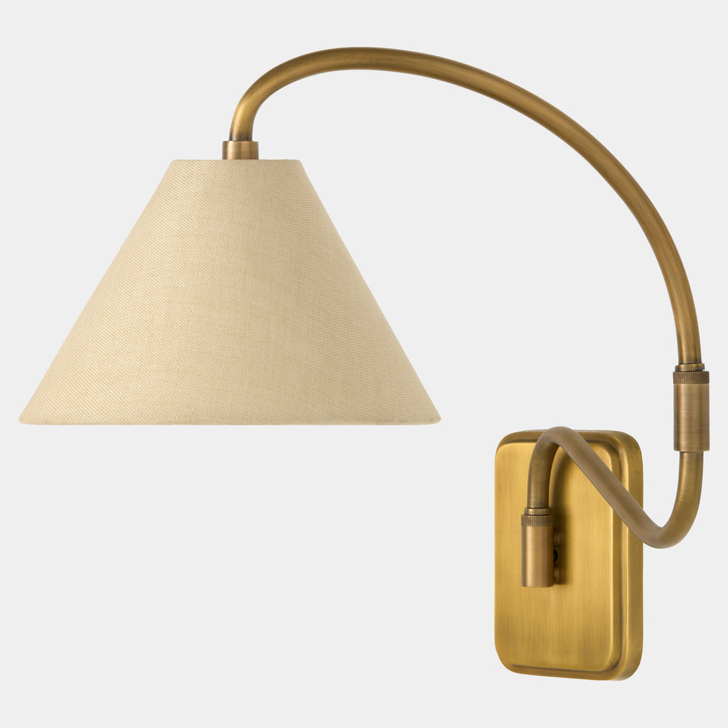 Global Views Swerve Adjustable Wall Sconce – Brass additional product view