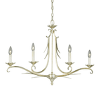 Austen 4L Linear Chandelier Silver Leaf - Orvon Lighting