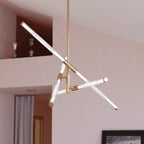 Avalon 27.25 - in. 6 Light LED Pendant Muted Brass - Orvon Lighting