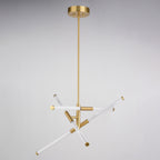 Avalon 27.25 - in. 6 Light LED Pendant Muted Brass - Orvon Lighting