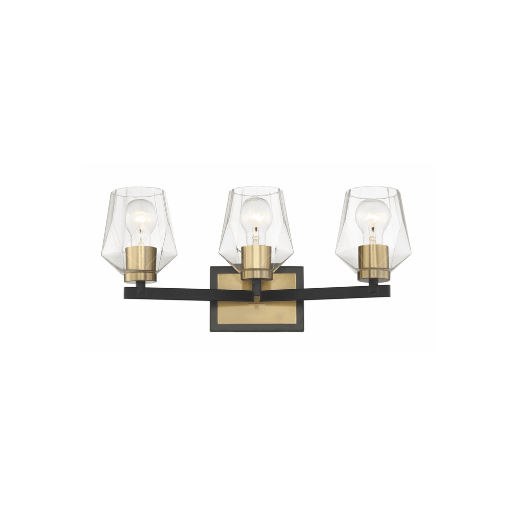 Avante Grand 3 Light 21 inch Vanity Light Wall Light 56903 - FBSB - Orvon Lighting