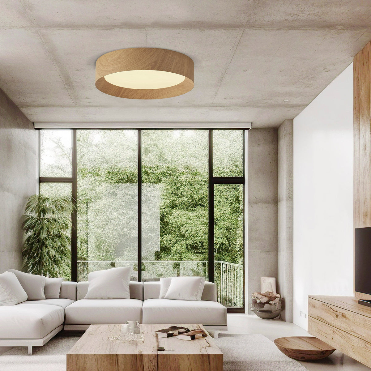 Barcelona CCT LED Flush Mount Ceiling Light - Orvon Lighting