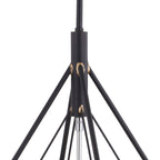Bartlett 24 in. W 4 Light Pendant Oil Rubbed Bronze with Satin Nickel - Orvon Lighting