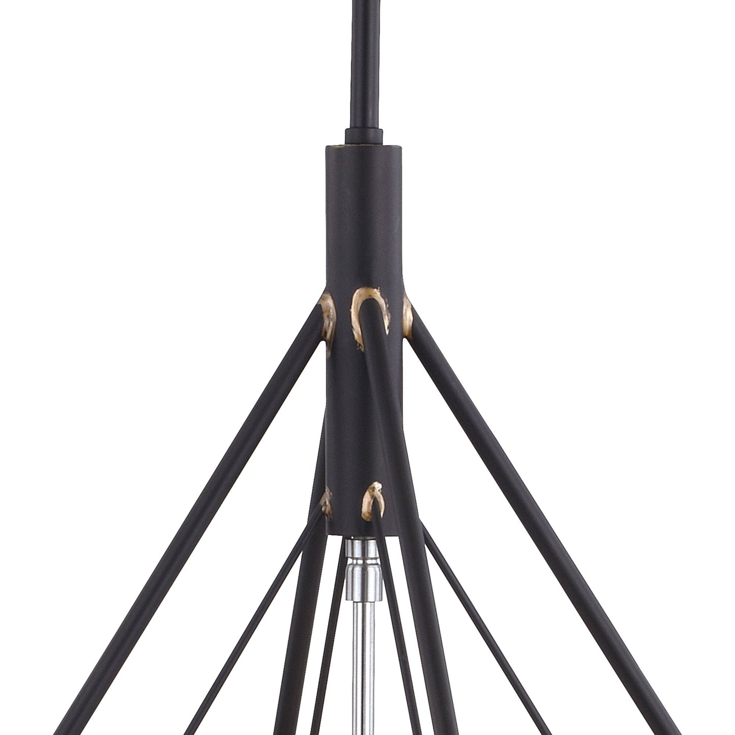 Bartlett 24 in. W 4 Light Pendant Oil Rubbed Bronze with Satin Nickel - Orvon Lighting
