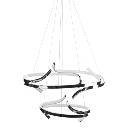 Beijing LED adjustable Round Chandelier Chrome - Orvon Lighting