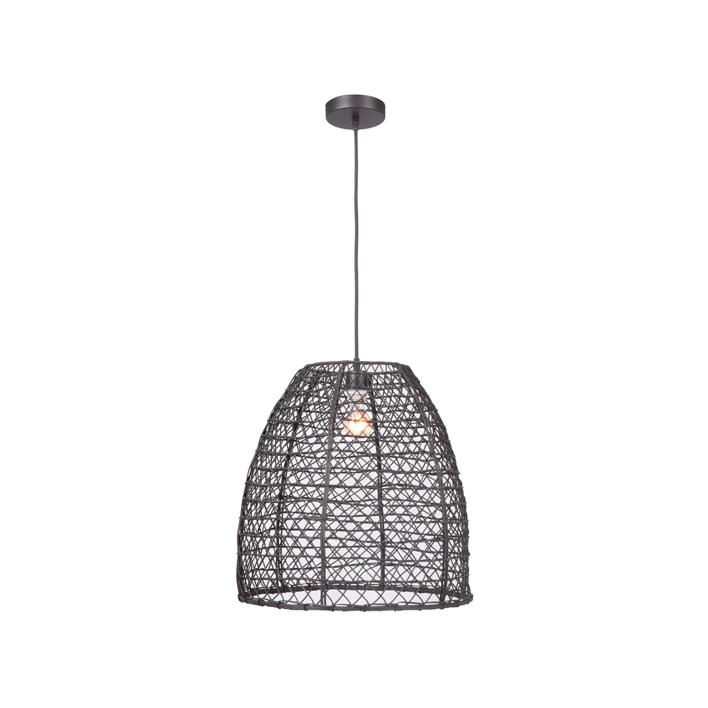 Bejamin 1 Light 18 inch Matte Black Pendant Ceiling Light - Orvon Lighting