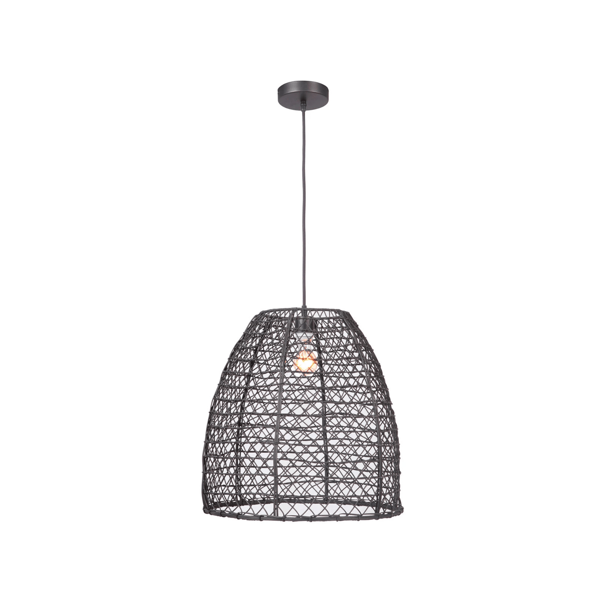 Bejamin 1 Light 18 inch Matte Black Pendant Ceiling Light - Orvon Lighting
