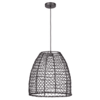 Bejamin 1 Light 18 inch Matte Black Pendant Ceiling Light - Orvon Lighting