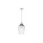 Bejamin 1 Light 9 inch Brushed Polished Nickel Pendant Ceiling Light - Orvon Lighting