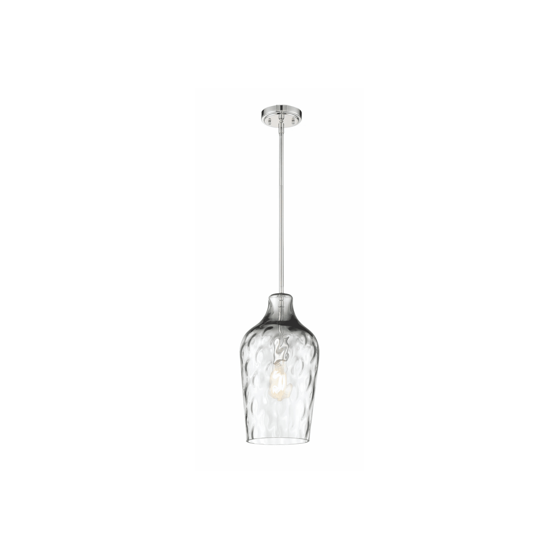 Bejamin 1 Light 9 inch Brushed Polished Nickel Pendant Ceiling Light - Orvon Lighting