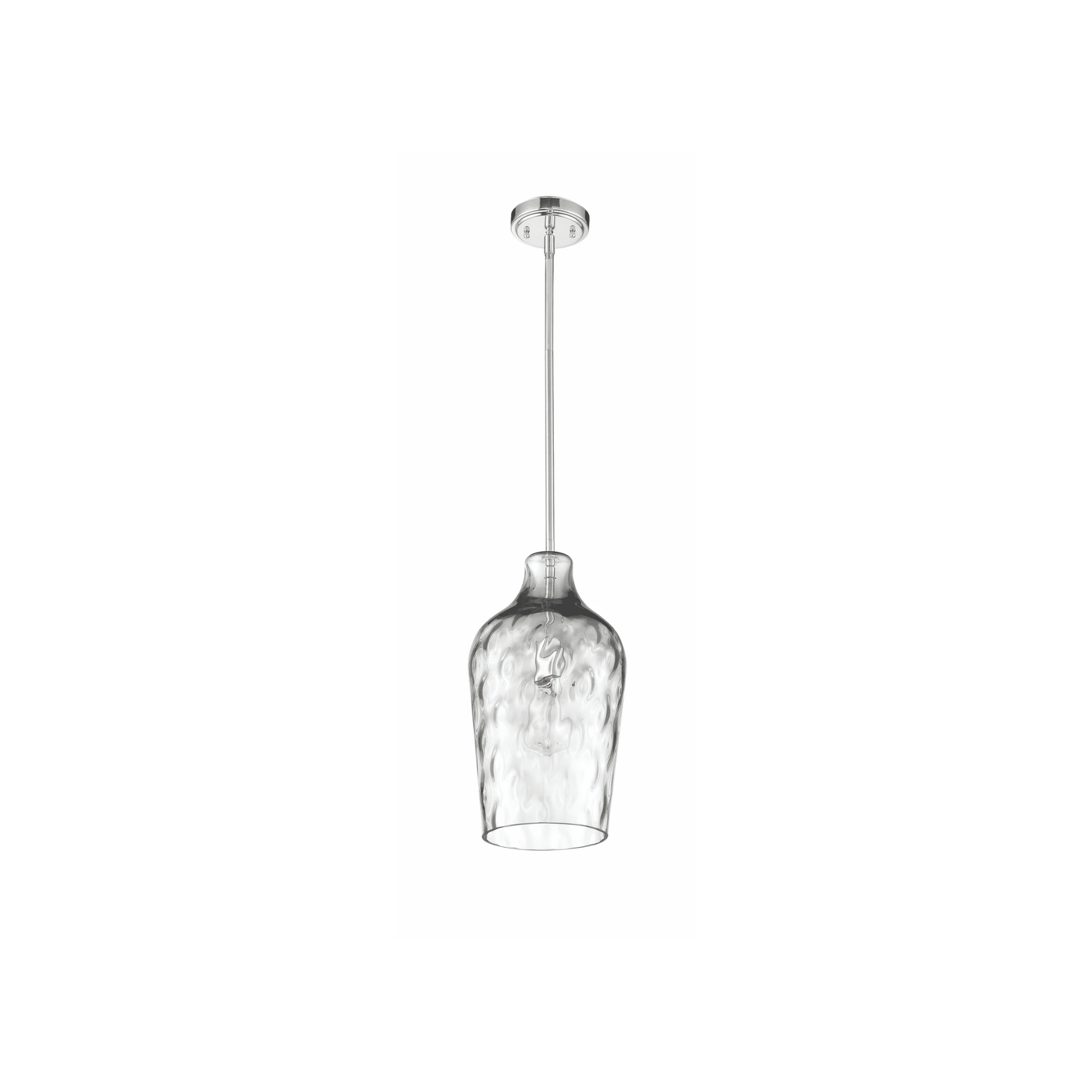 Bejamin 1 Light 9 inch Brushed Polished Nickel Pendant Ceiling Light - Orvon Lighting