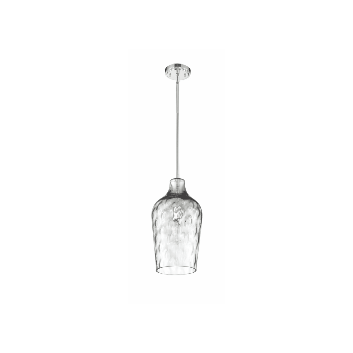 Bejamin 1 Light 9 inch Brushed Polished Nickel Pendant Ceiling Light - Orvon Lighting