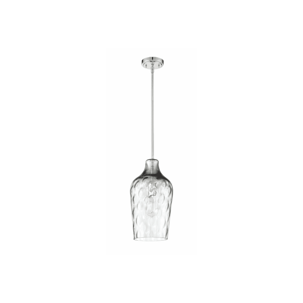 Bejamin 1 Light 9 inch Brushed Polished Nickel Pendant Ceiling Light - Orvon Lighting