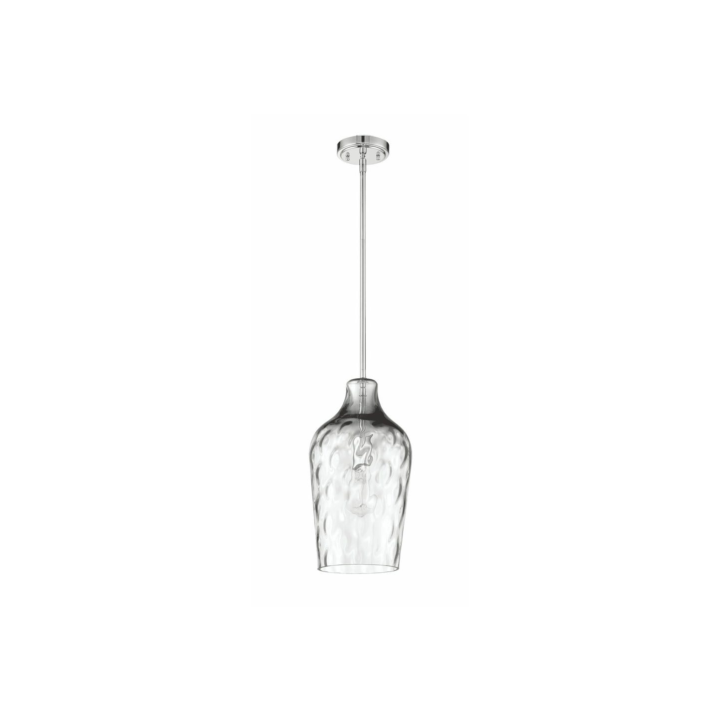 Bejamin 1 Light 9 inch Brushed Polished Nickel Pendant Ceiling Light - Orvon Lighting