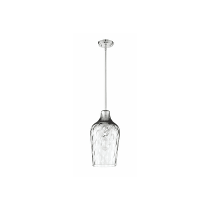 Bejamin 1 Light 9 inch Brushed Polished Nickel Pendant Ceiling Light - Orvon Lighting