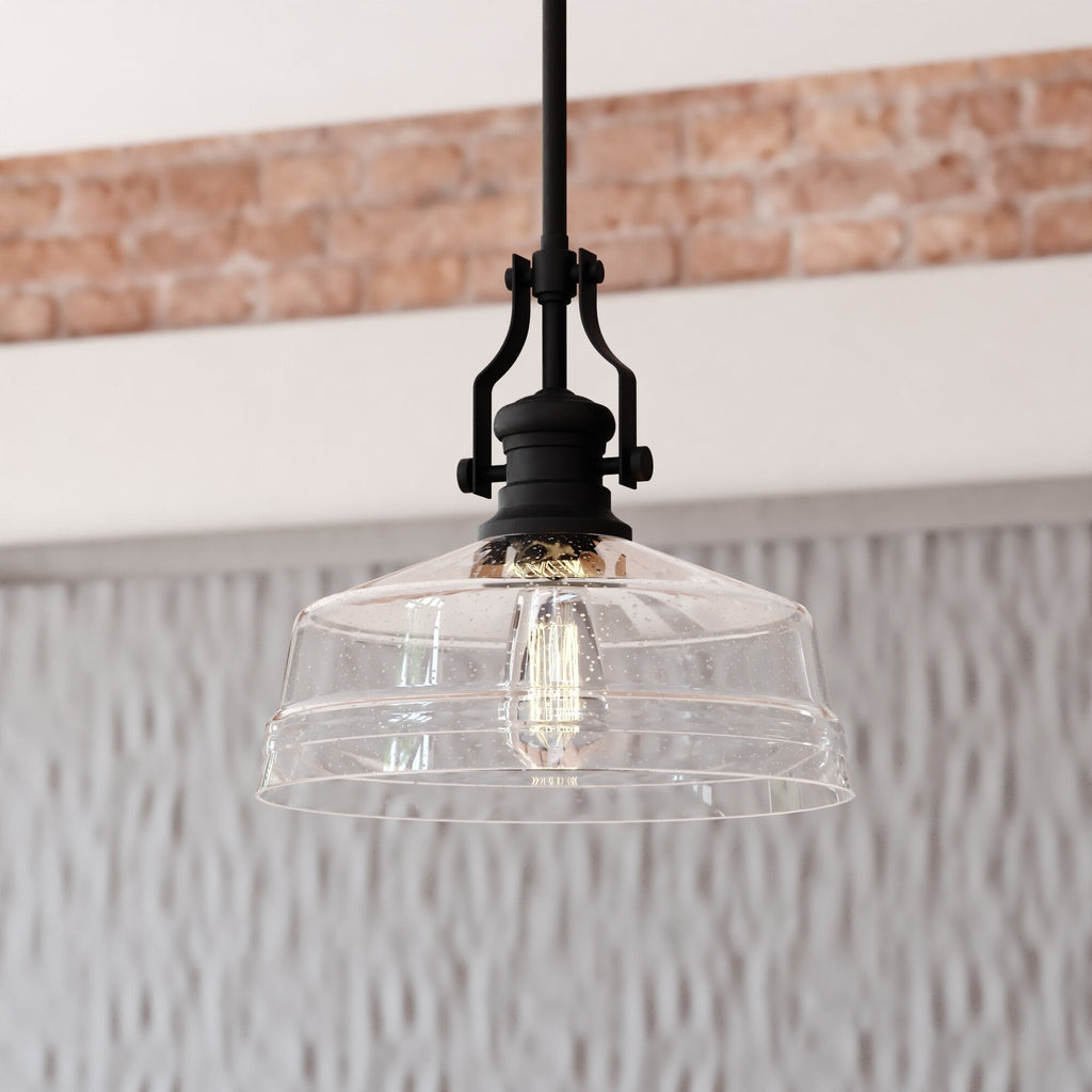 Beloit 12 - in. Pendant Matte Black - Orvon Lighting