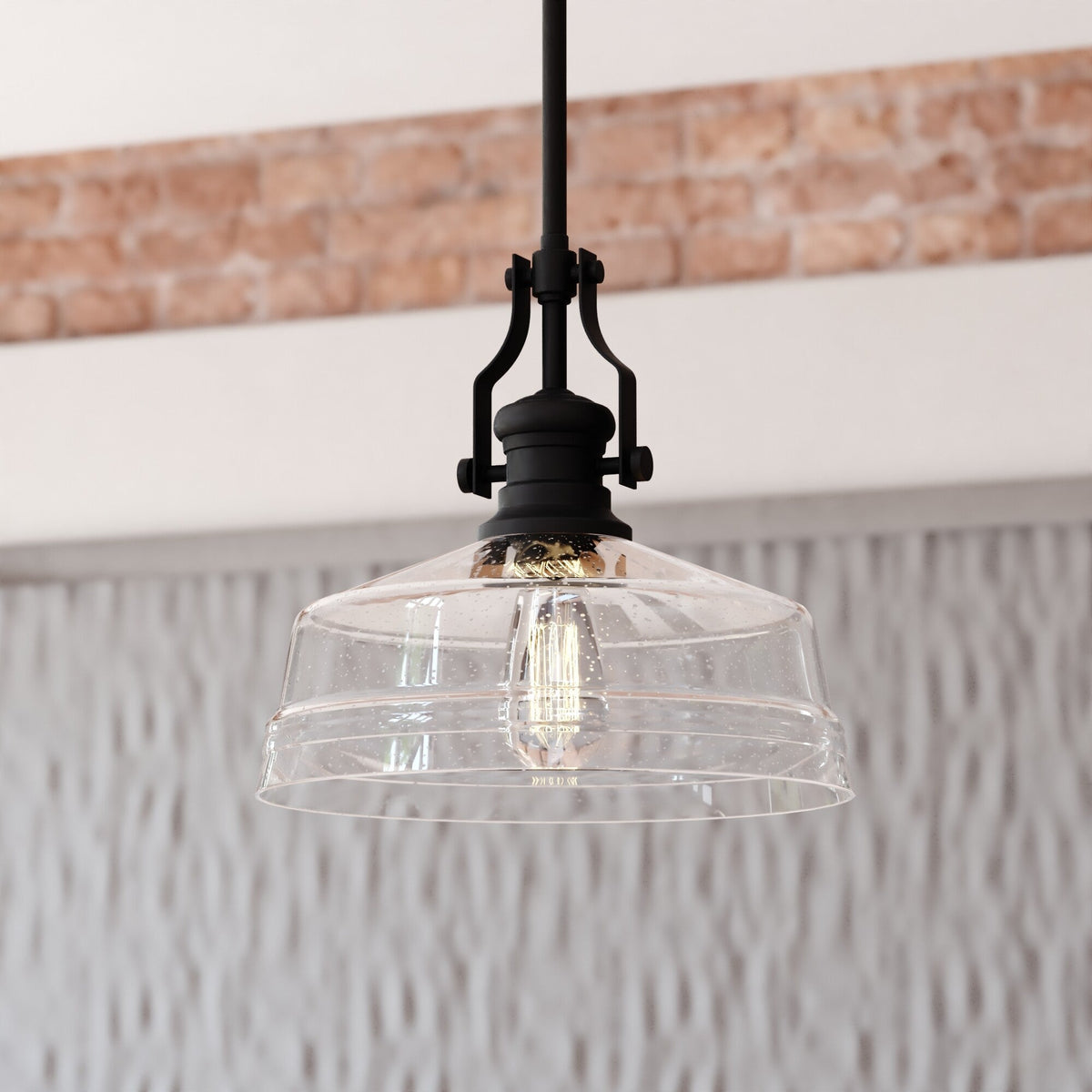 Beloit 12 - in. Pendant Matte Black - Orvon Lighting