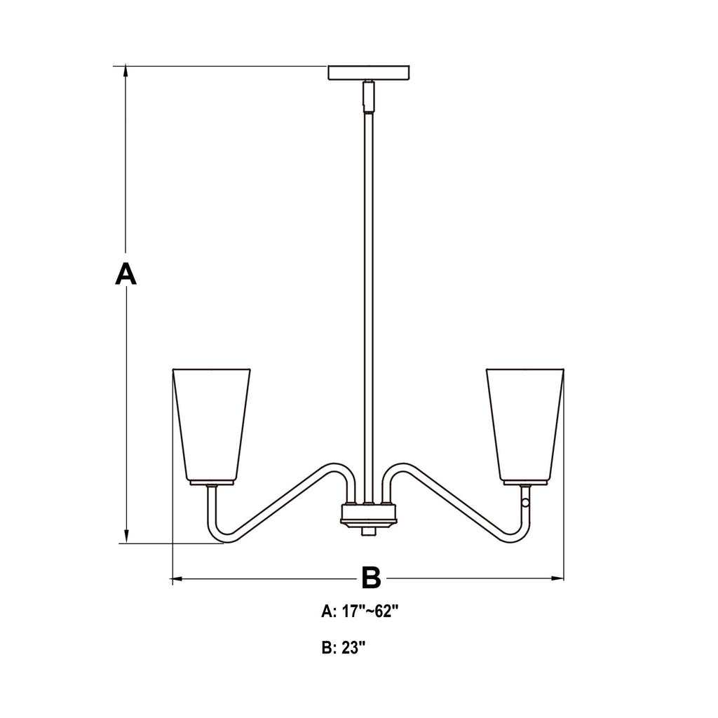 Beverly 23 - in 5 Light Chandelier Muted Brass - Orvon Lighting