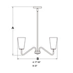 Beverly 23 - in 5 Light Chandelier Muted Brass - Orvon Lighting