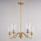 Beverly 23 - in 5 Light Chandelier Muted Brass - Orvon Lighting