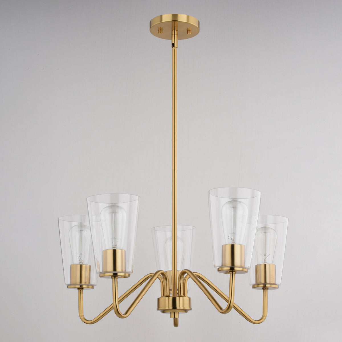 Beverly 23 - in 5 Light Chandelier Muted Brass - Orvon Lighting