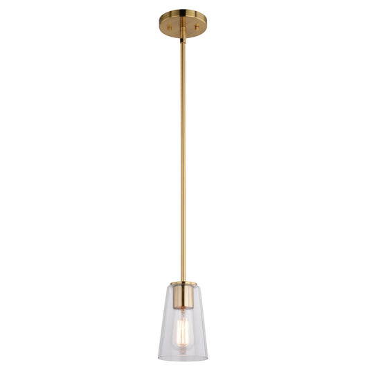 Beverly 4.5 - in 1 Light Mini Pendant Muted Brass - Orvon Lighting