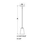 Beverly 4.5 - in 1 Light Mini Pendant Muted Brass - Orvon Lighting