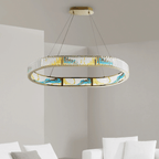 Boeseman's Colorful Chandelier 1 Tier, Squoval - Orvon Lighting