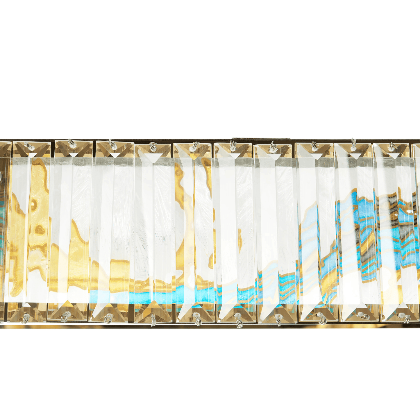 Boeseman's Colorful Chandelier 1 Tier, Squoval - Orvon Lighting