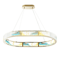 Boeseman's Colorful Chandelier 1 Tier, Squoval - Orvon Lighting