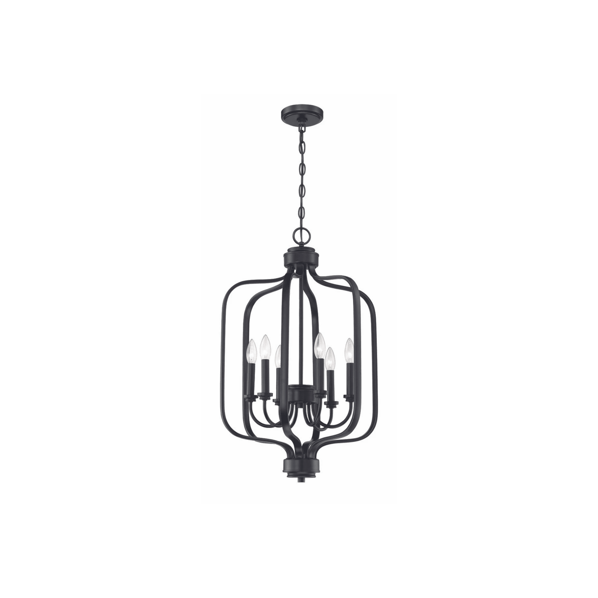 Bolden 6 Light 18 inch Satin Brass Foyer Pendant Ceiling Light - Orvon Lighting