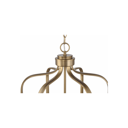 Bolden 6 Light 18 inch Satin Brass Foyer Pendant Ceiling Light - Orvon Lighting