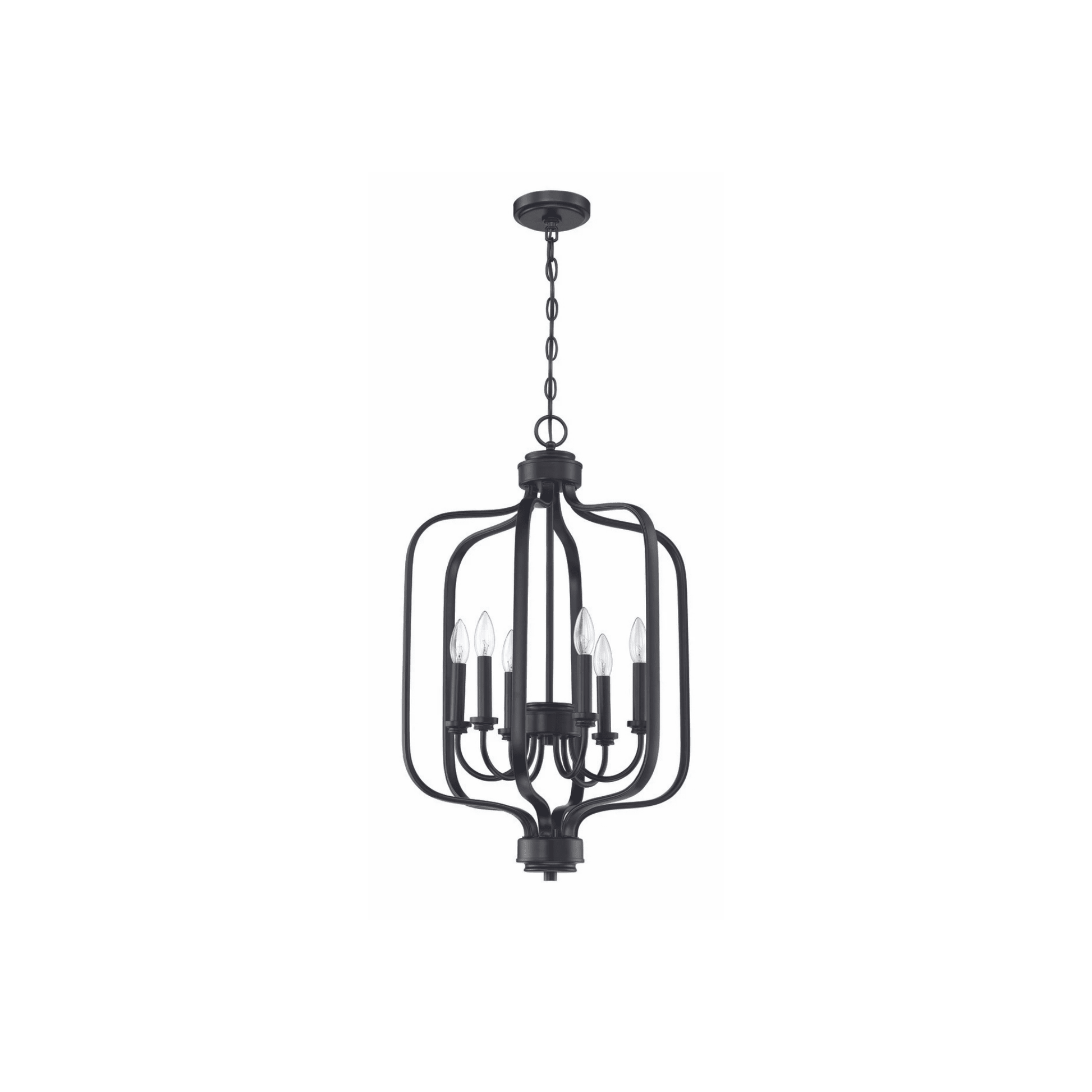 Bolden 6 Light 18 inch Satin Brass Foyer Pendant Ceiling Light - Orvon Lighting