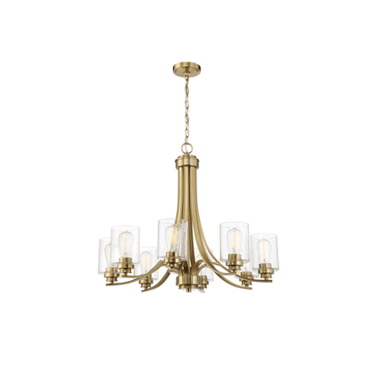 Bolden Chandelier Ceiling Light in Clear Seeded - Orvon Lighting