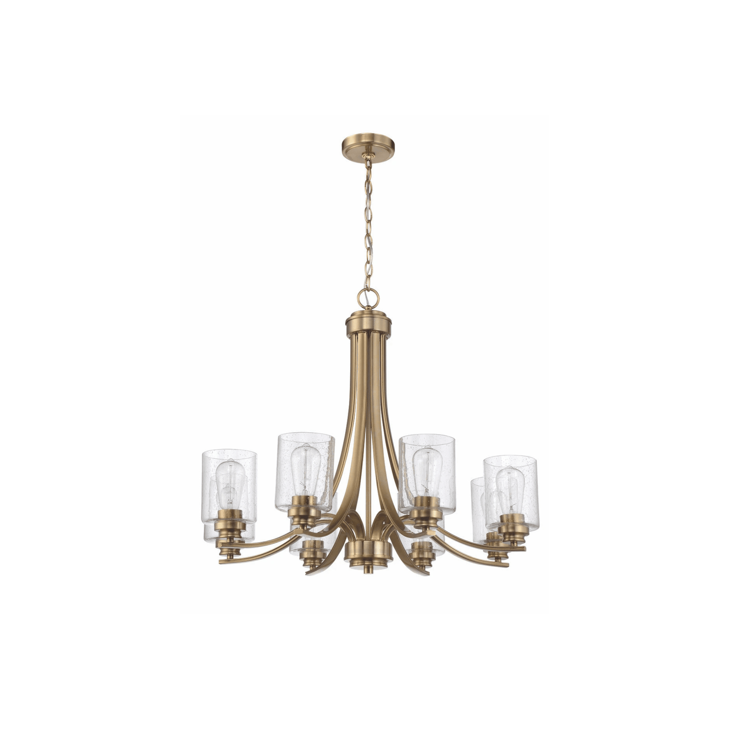Bolden Chandelier Ceiling Light in Clear Seeded - Orvon Lighting