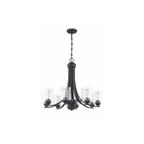 Bolden Chandelier Ceiling Light in Clear Seeded - Orvon Lighting