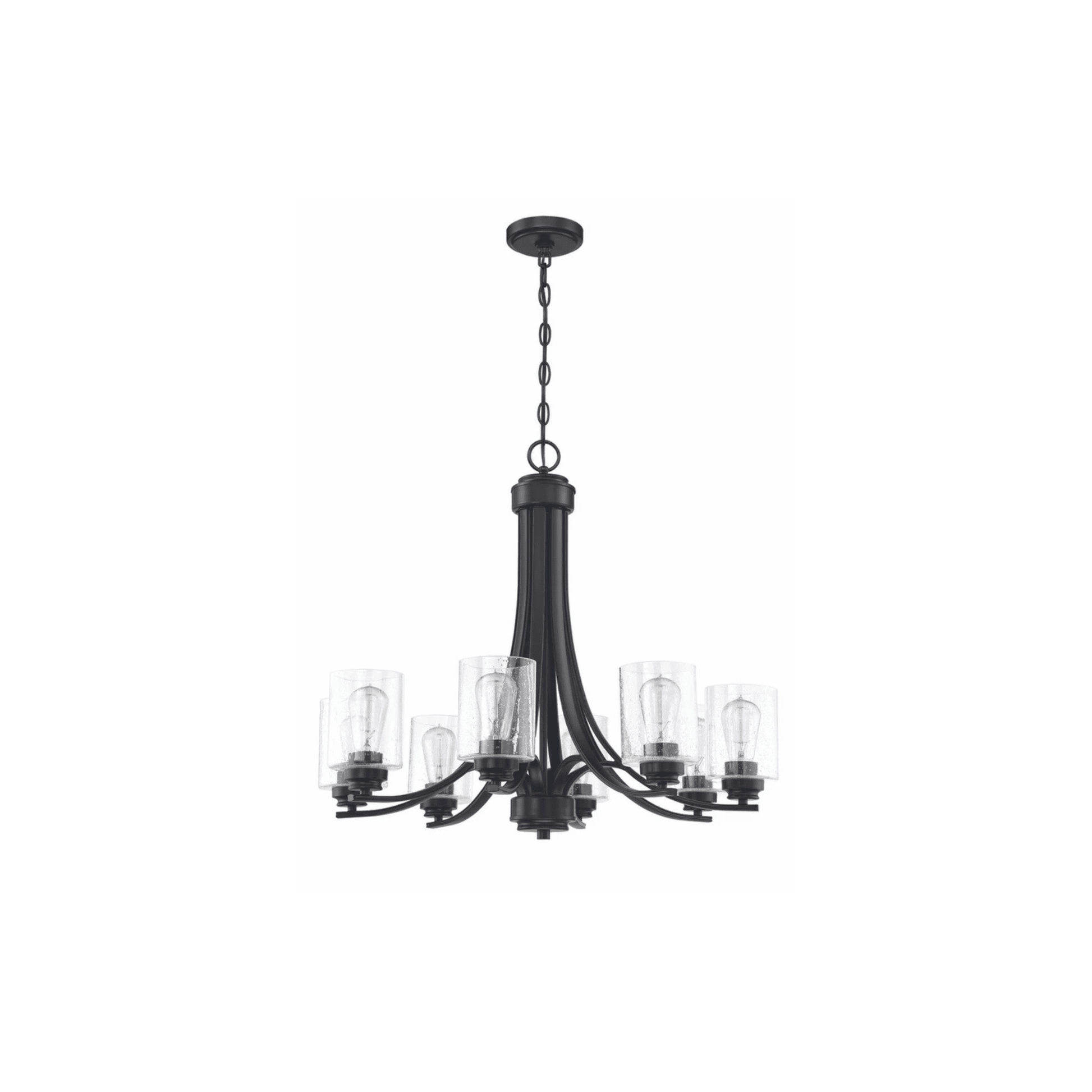Bolden Chandelier Ceiling Light in Clear Seeded - Orvon Lighting