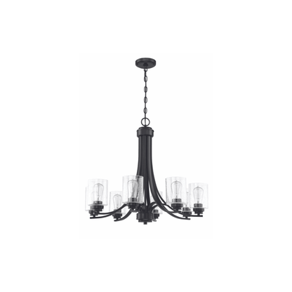 Bolden Chandelier Ceiling Light in Clear Seeded - Orvon Lighting